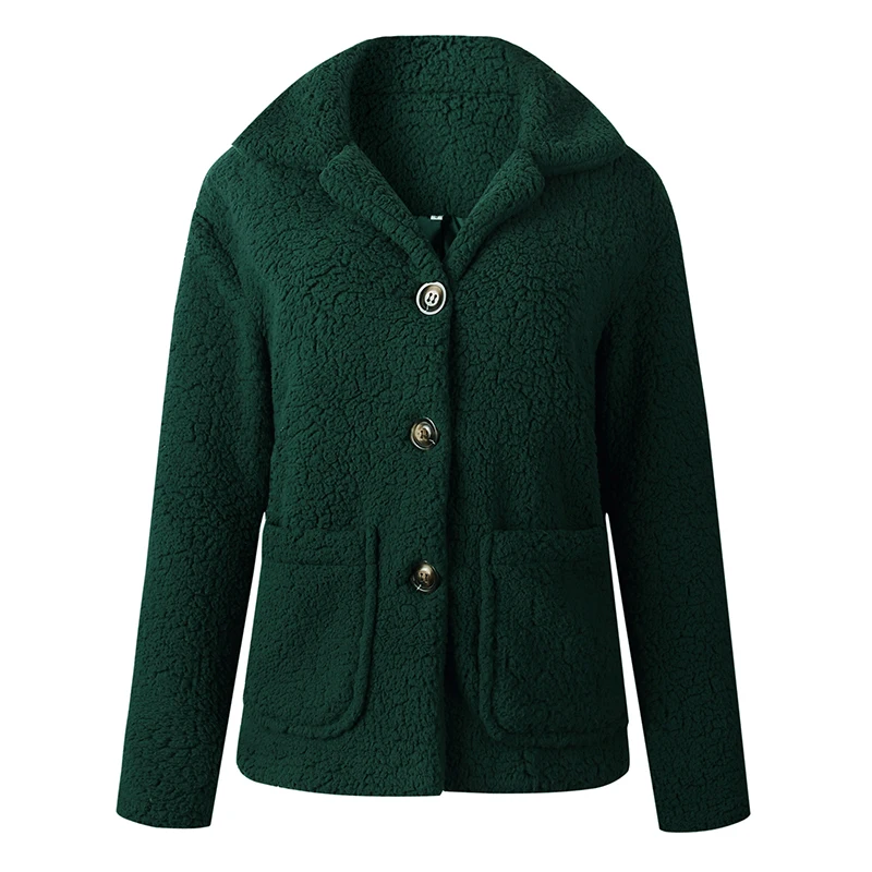 Теплое осенне-зимнее женское пальто с длинными рукавами и карманами, с отложным воротником, элегантные пальто, шерстяное пальто, уличная одежда GV932