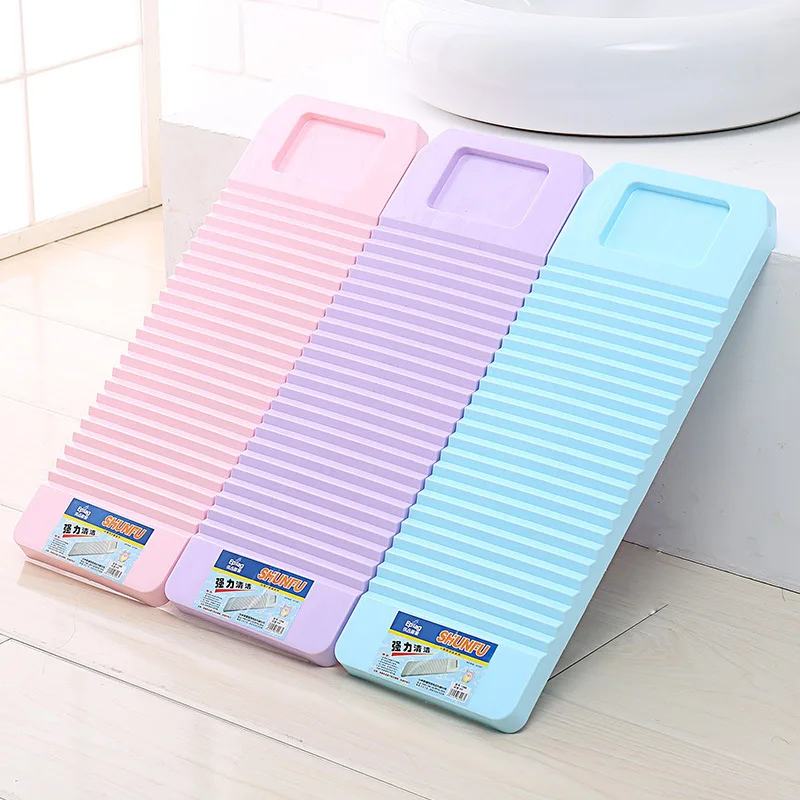 

Small Household Plastic Scrubbing Plate Washing Board Washing Clothes Washboard Thickened Hand Lavar Roupa Home Garden BJ50CY