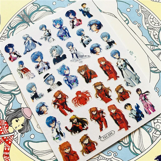 TSC-212 TSC-213 Cartoon anime character 3D Back glue Nail Art Stickers Decals Sliders Nail ornament decoration TSC-235
