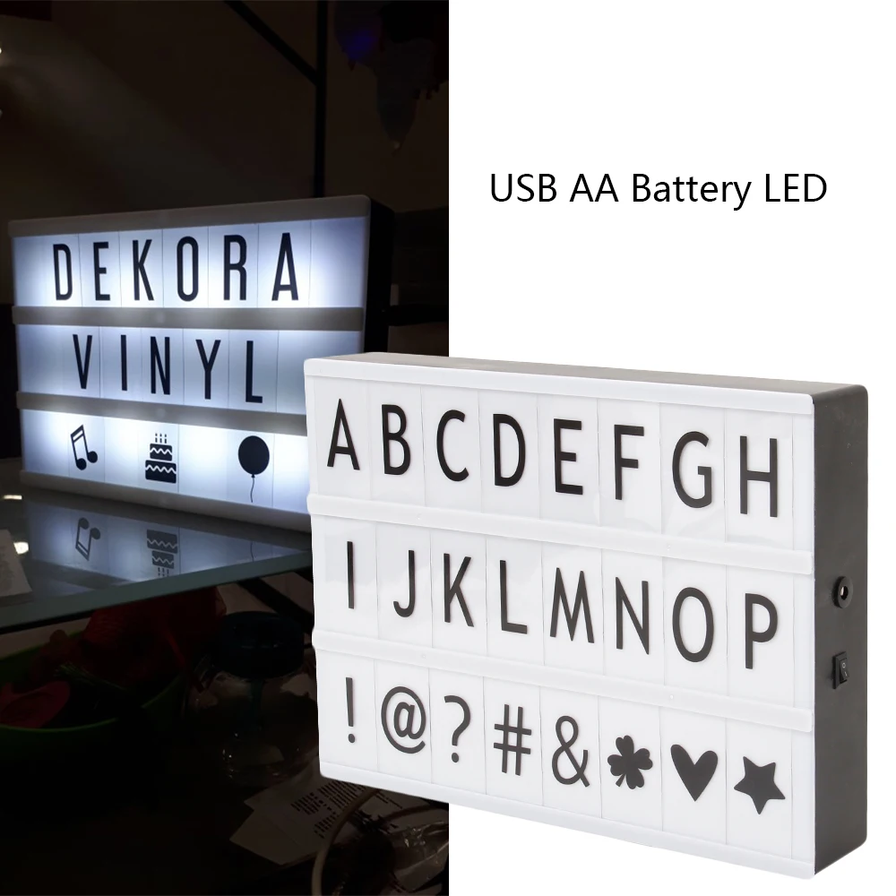 Новинка 2018 светодиодный ночник A4 A5 A6 размера с питанием от USB порта и черными