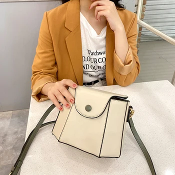 

PU Leather Crossbody Bags For Women 2020 Small Bucket Bag Lady Shoulder Messenger Bag Handbags for Travel Portable Phone Bag