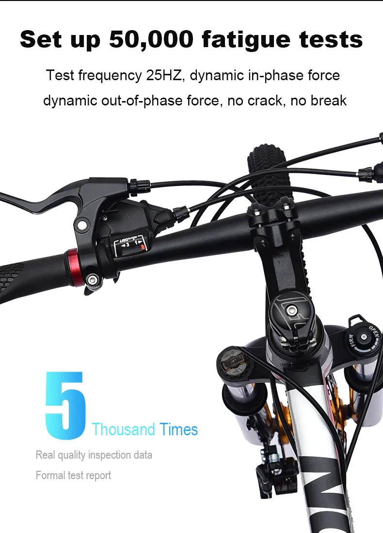 Perfect Mountain Bike 24/26 Inch 21/24/27/30 Speed Variable Speed Double Shock Off-road Racing Student Adult 3