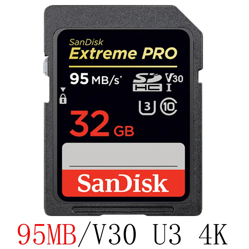 SanDisk Extreme Pro/Ultra sd-карта 32 Гб 128 Гб 64 Гб 256 ГБ 512 ГБ 16 ГБ U3/U1 карта памяти 32 64 128 ГБ флеш-карта SD память SDXC SDHC - Емкость: SDXXG-032G
