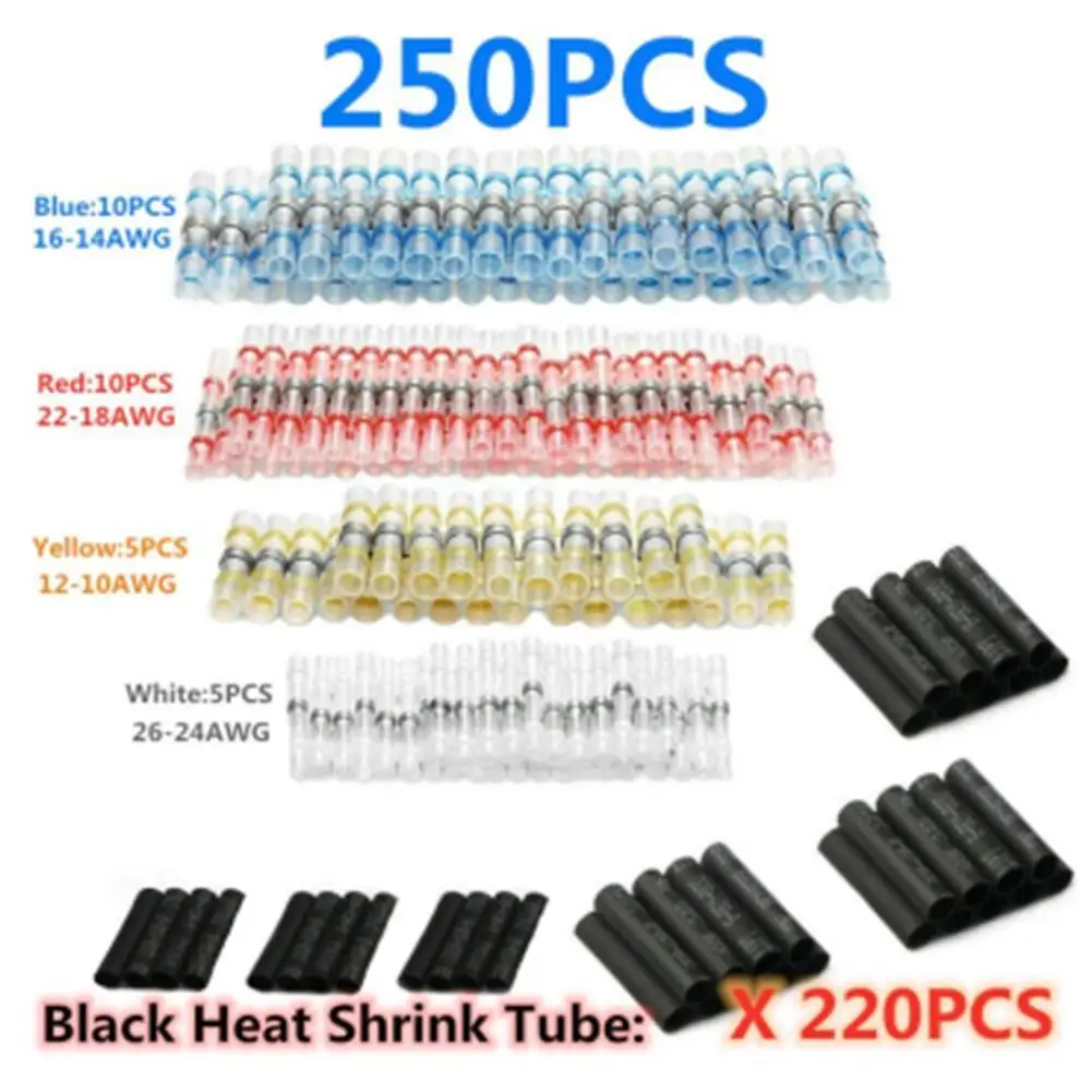 Waterproof Solder Ring Heat Shrink Sleeve Solder Seal Wire Connectors