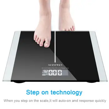 

Electronic LCD Digital Bathroom Body Weight Scale with Battery US Warehouse Drop Shipping Available