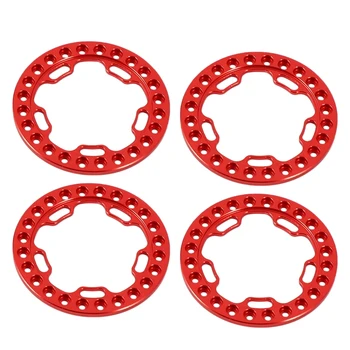 

4PCS Alloy Wheel Rims Beadlock Ring 1.9 Inch Replacement Wheel Ring for 1/10 RC Axial SCX10 Crawler Car