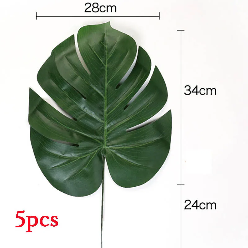 5pc 58cm monstera Вечерние украшения в джунглях, листья монстеры, воздушные шары, Свадебный декор для взрослых и детей, с днем рождения, вечерние принадлежности в виде динозавра, аксессуары - Цвет: 5pc 58cm monstera