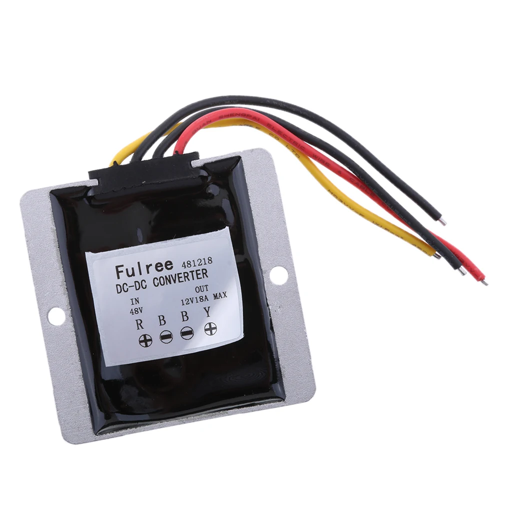 48 V-12 V 18A 216W Напряжение редуктор DC понижающий преобразователь 20-60 V-12 V 18A DC понижающий преобразователь