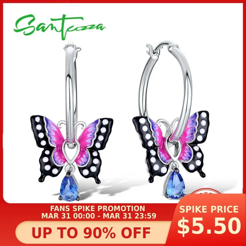 

SANTUZZA Silver Butterfly Earrings Fans Spike Activity on Mar 31