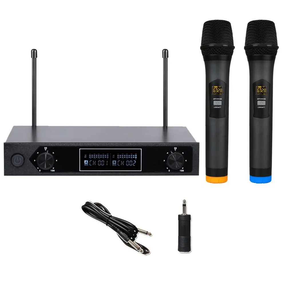 

MU-888 UHF Diversity Wired Headset Microphone Mic System Superior Sound Quality Professional Feature VHF500-599MHz