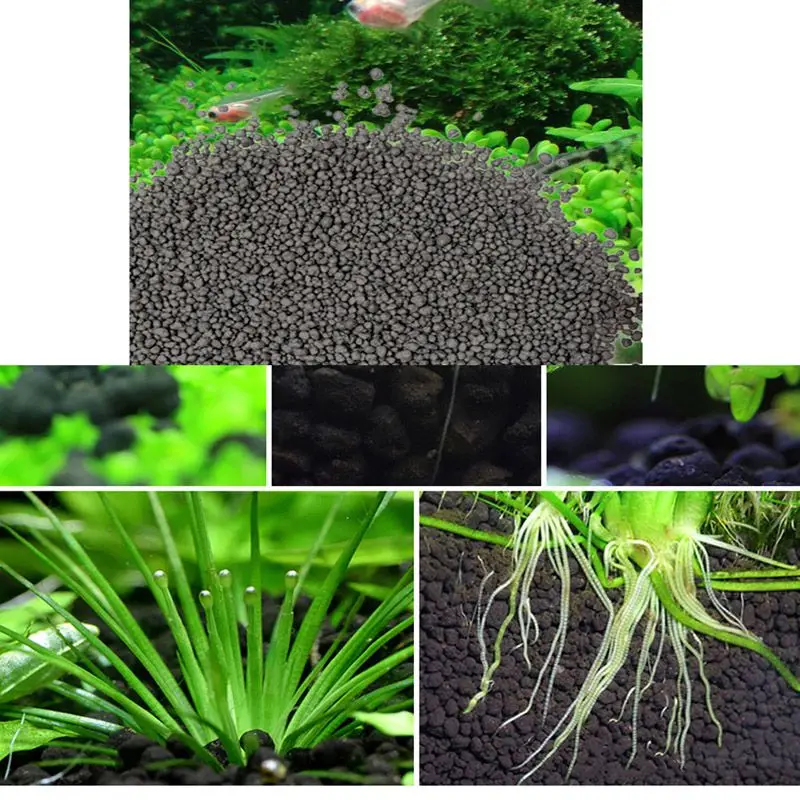 100g Aquarium Substrate Float Grass Clay Aquarium Soil For Waterweeds Water Plants Safe& Non-Toxic Aquarium Gravel Decoration