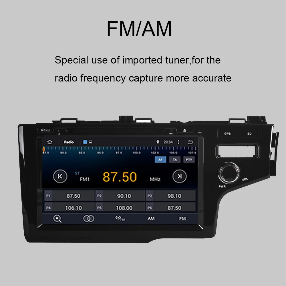 Cheap Android 9.0 4GB Octa Core Car GPS Navigation For Honda Fit/Jazz Right Hand Driving 2014-2019 Radio Stereo DVD Multimedia Player 5