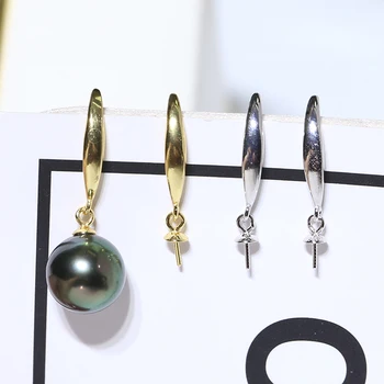 

HOT CHEAP Fashion Pearl Earrings Mountings Findings Settings Jewelry Parts Fittings Jewellery Accessories 10pairs/lot