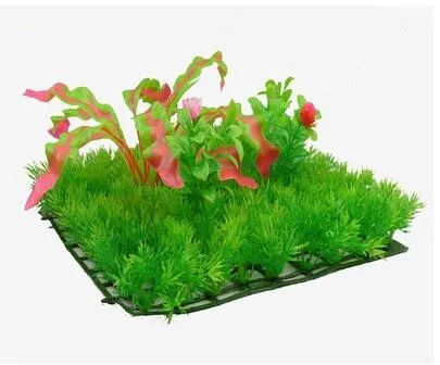 25CMX25CM Декор для аквариума зеленый пластик растение трава аквариума искусственный подводный Пейзаж украшения домашний декор - Цвет: 25CMX25CM