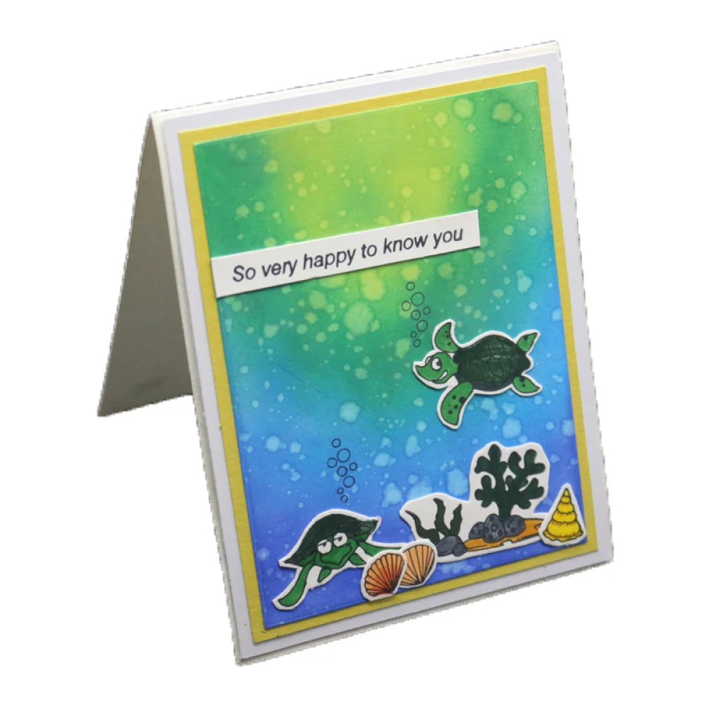 

Clear Stamps for Scrapbooking Sea Turtle Coral Conch Transparent Stempel Seal Silicone Block Stamp Photo Album Decoration