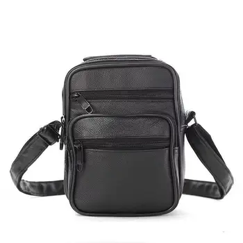 

Cross-Body Leather Men's Bag Leather Shoulder Briefcase Handbag Multi-Function Large Capacity Business Waterproof Wholesale