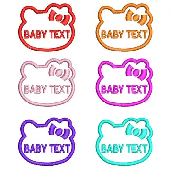 

Customized kindergarten baby name patch embroidered name stickers can be sewn and washable