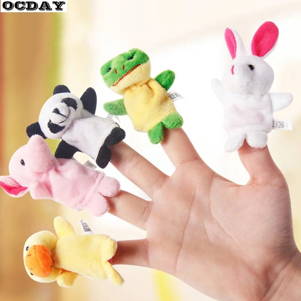 Милые животные-марионетки на пальцы ручной кукольный ребенок плюшевая игрушка рассказчик мягкая игрушка животное плюшевая