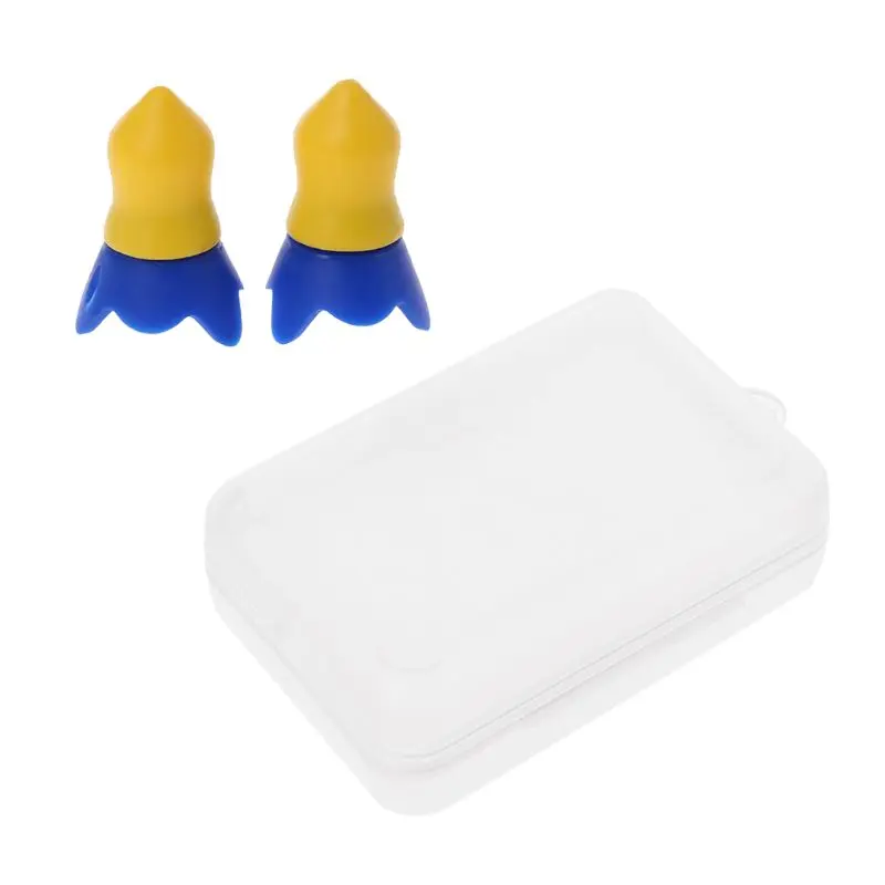 

1 Pair Silicone Flight Earplugs Noise Cancelling Reusable Ear Plugs For Airplanes Hearing Protection WXTA