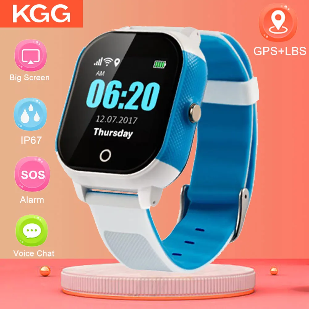 

Smart Children Watch IP67 Waterproof Baby SIM Card Touch Screen GPS WIFI SOS Tracker Kids Alarm Clock Anti-Lost Smartwatch