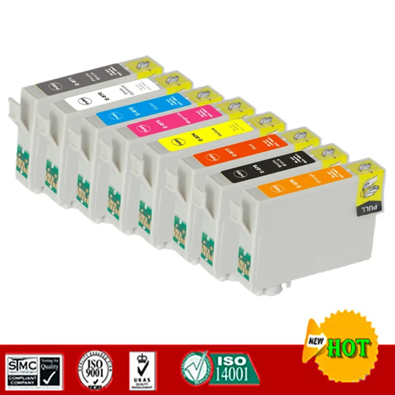 Совместим с чернильным картриджем Epson T0870 - T0879 для Stylus Photo R1900 и т. д. | Компьютеры