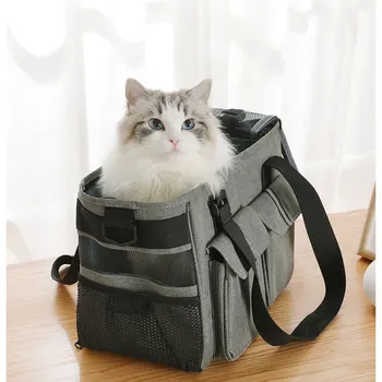 

Pet Dogs Cats Carrier Airline Approved Portable Pet Carrier Soft Comfort Tote Hand Bag for Travel Outdoor Hiking Pet Supplier