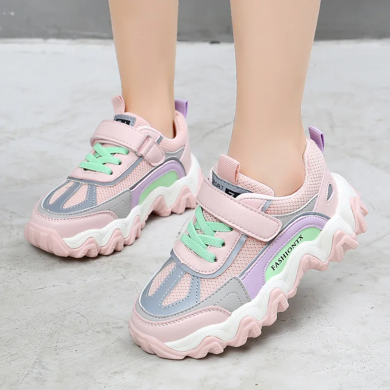 

Soft-soled children's sports shoes 2020 spring and autumn new mesh non-slip boys and girls lightweight non-slip casual shoes