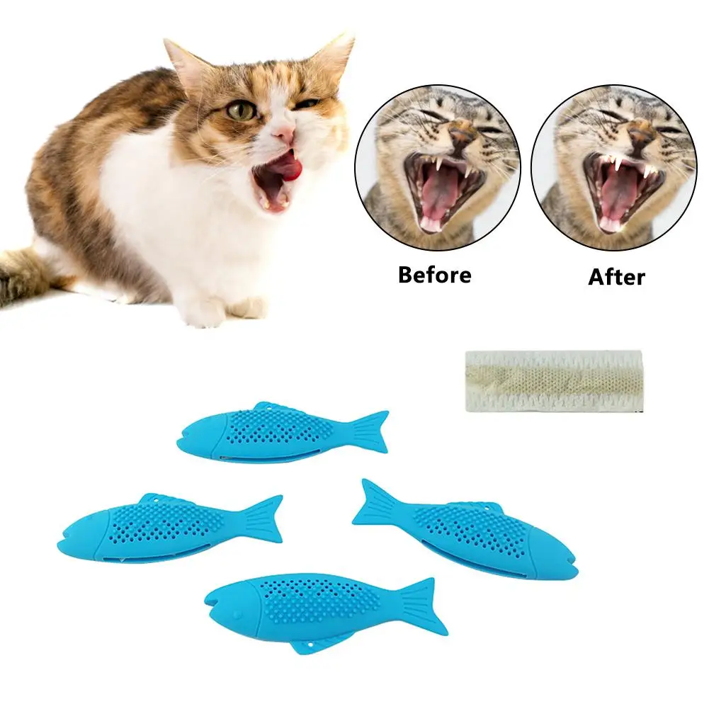 Pet Cat зубная щетка игрушечная Рыба Форма кошачий вкус силиконовая молярная палка Зубы игрушка для собак, очищающая зубы для кошек котенок товары для домашних животных