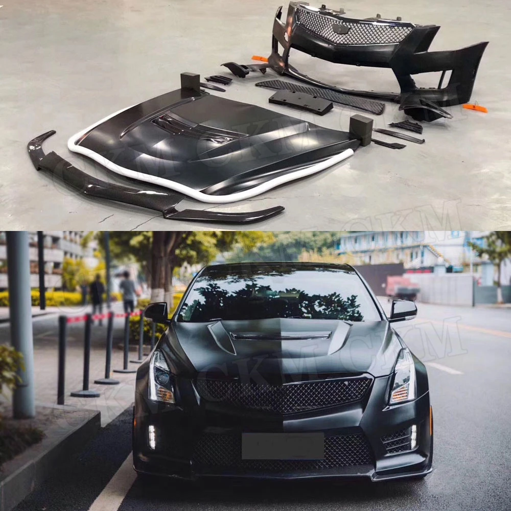 PP material Front bumper Body Kit For Cadillac ATS 20142017 Head Chin