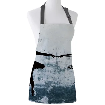 

Kitchen Apron Ballet Dancer Danced Wall Adjustable BBQ Bib Canvas Aprons For Women Cooking Baking Restaurant Kids Apron Pinafore