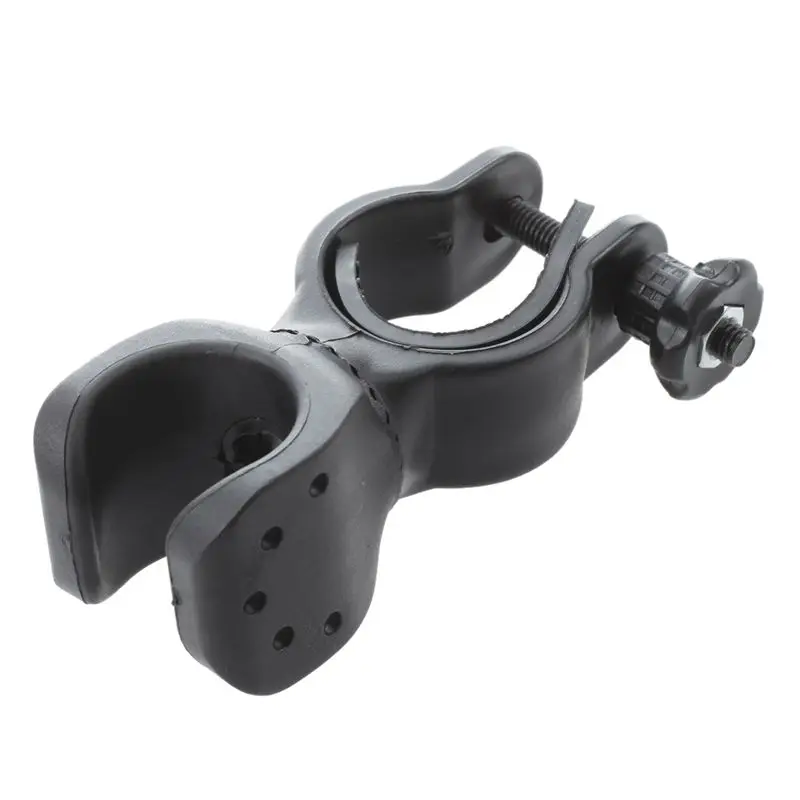 

Bicycle Bike Flashlight LED Torch Mount Holder Cycling Clip Clamp-Black