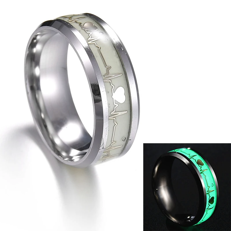 Titanium Moutain Ring, Black Fire Opal Green UV Glow – Natural Evolution  Design