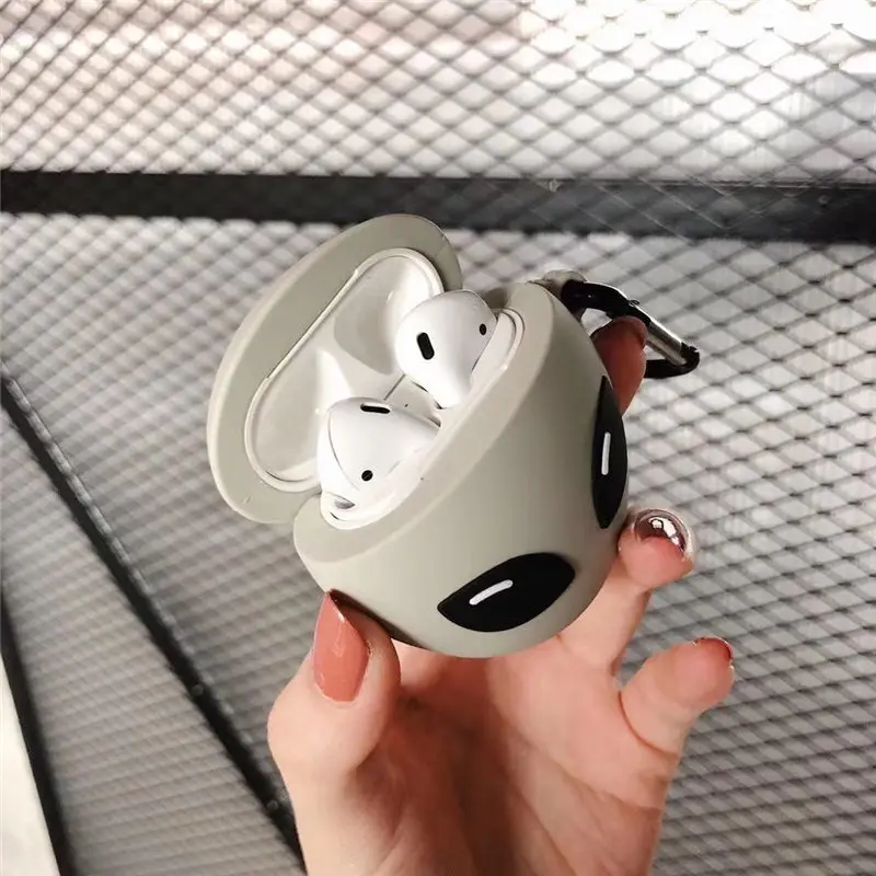 Светящиеся наушники-футляры для Apple Airpods 1 2, силиконовые беспроводные Bluetooth наушники-футляры