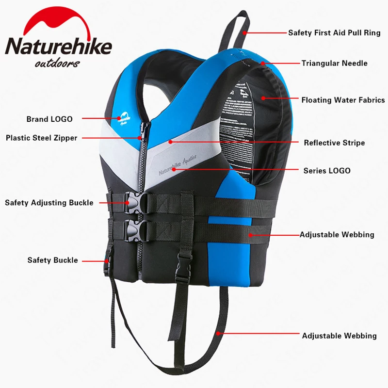 Naturehike портативный водный спорт спасательный жилет куртка толщина жизни 7 см