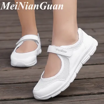 

Plus Size Slip on Ladies Shoes Spring Autumn Women's White Sneakers Breathable Woman Tennis Shoes Light Flat Women Loafers L14