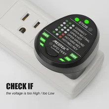 Разъем Тесты er Мощность полярности Тесты фазовый детектор переключатель для защиты от утечки Тесты ing инструмент 50/60Hz штепсельная вилка стандарта США