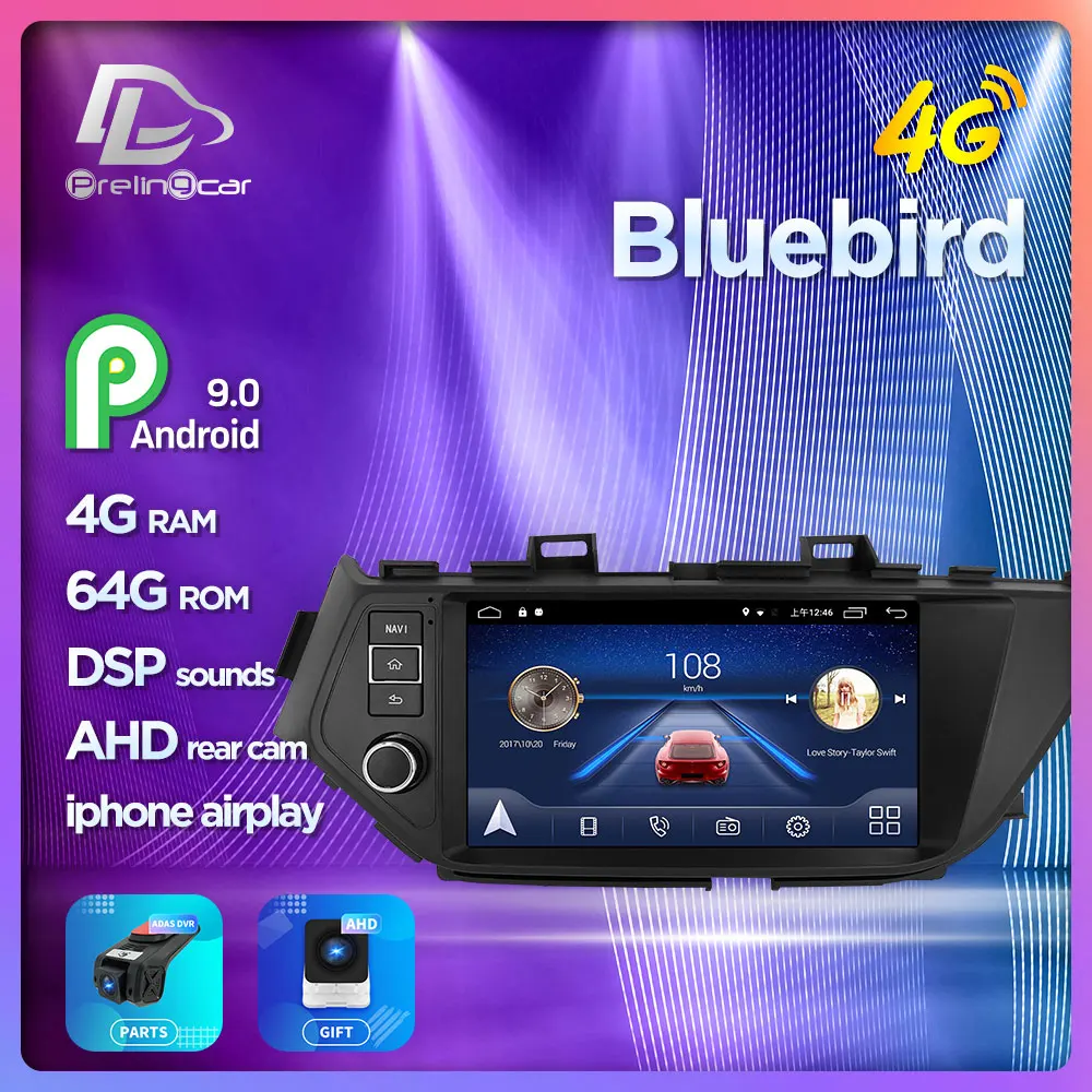 

Android 9.0 System Car IPS Touch Screen Stereo For Nissan Bluebird player Stereo