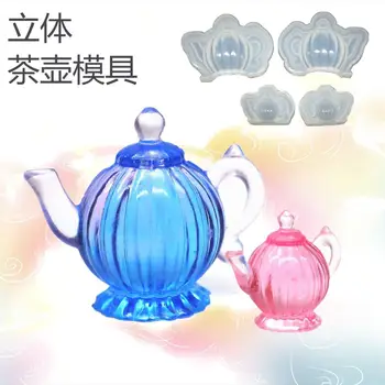 

DIY UV Epoxy Resin Mold Mirror Silicone Mold Teapot Stereo Silicone Mold For Resin