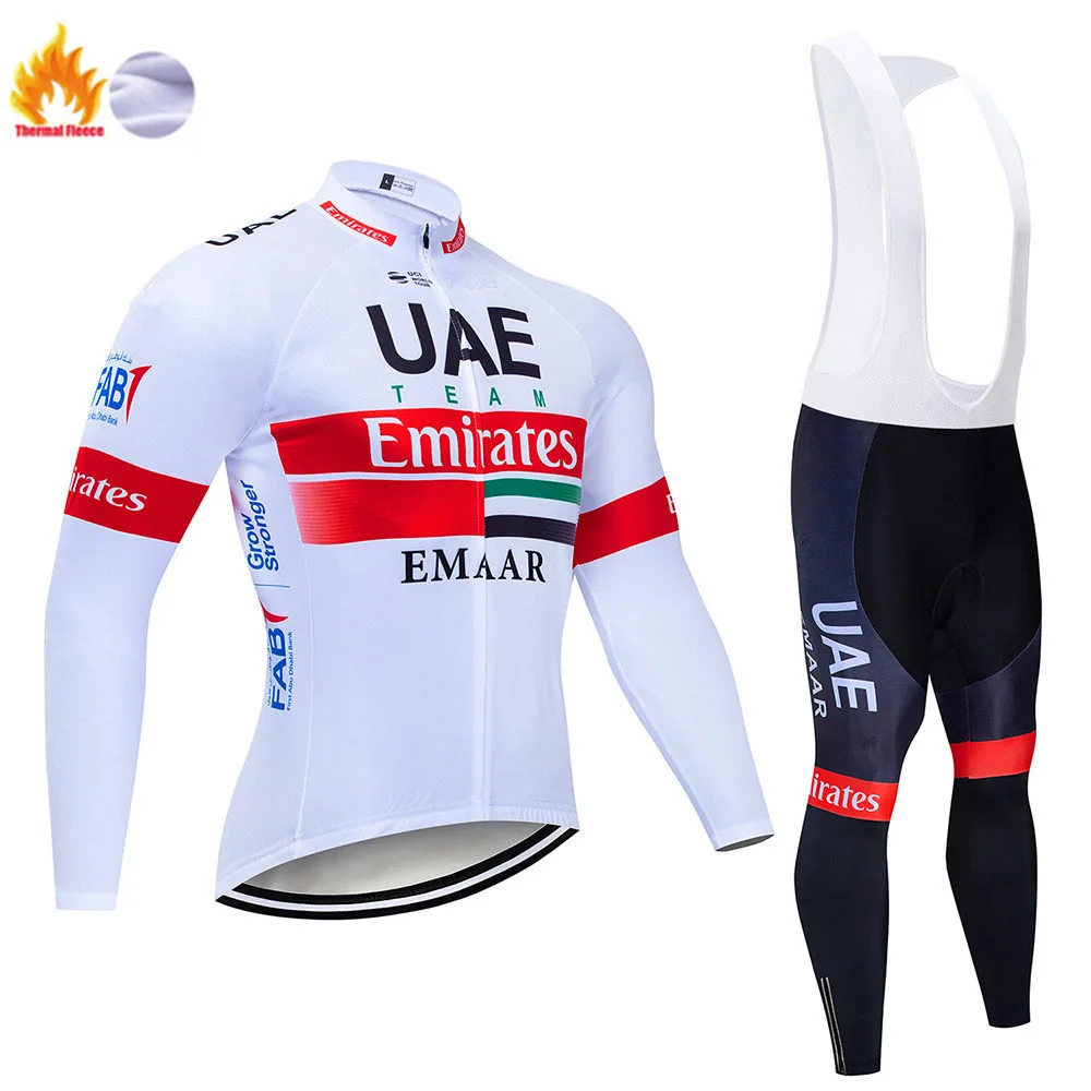 Cycling suit ОАЭ длинный рукав Велоспорт Джерси велосипед брюки набор Мужские 9D колодки Ropa Ciclismo Brathable велосипедная одежда Maillot Culotte - Цвет: Cycling suit