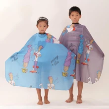 Детское мультяшное водонепроницаемое парикмахерское платье, парикмахерское окрашивание волос, обёрточная бумага, фартук, мягкая ткань, стильные инструменты для детей