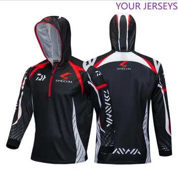 

New Arrival Men Fishing Shirts Long Sleeve Hooded Fishing Clothing Outdoor Breathable Cycling Sports Jackets 4 Color