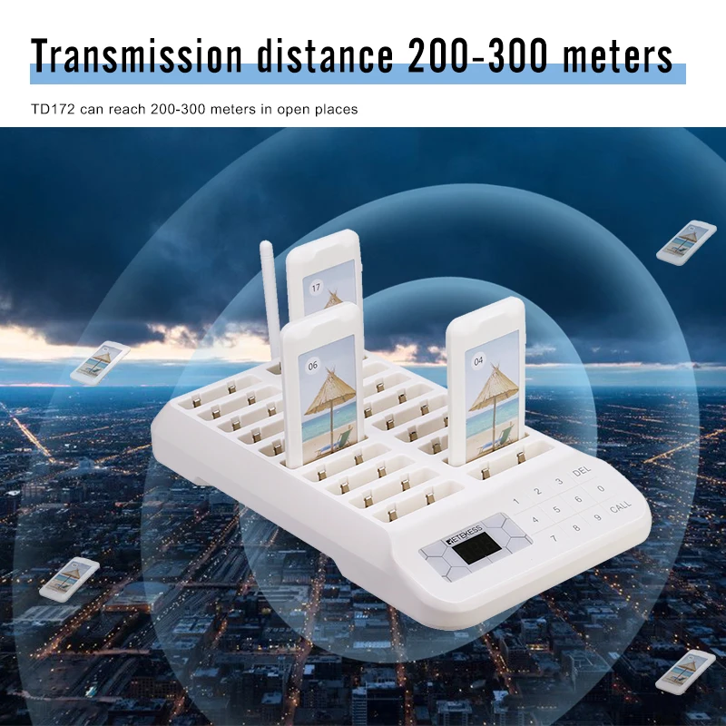 Retekess TD157 Cercapersone Per Ristoranti - Portata 400m, Vibrazione, Chiamate Di Gruppo - Foto 2