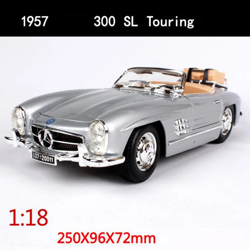 Модель литая автомобиля масштаба 1/18 модель классического 1954 SL коллекция игрушек