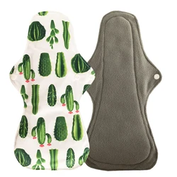 1 Pcs Comfort Feminine Women Washable Reusable Sanitary Pads Soft bamboo charcoal Cloth Menstrual Night Pads Napkin