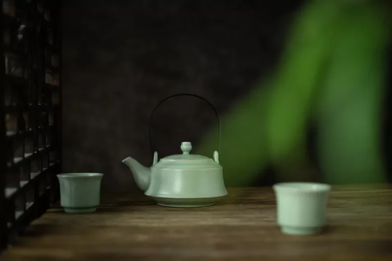 Celadon набор для чая с ручкой-обручем для галстука guan yin da hong pao и других китайских чайных серий китайские фарфоровые фигурки ручной работы для украшение для путешествия