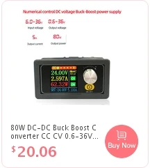 10A DC-DC повышающий преобразователь CC CV 10-32 в шаг до 10-60 в 12 В 24 в 19 в 36 в 48 в блок питания+ ЖК-цифровой вольтметр Амперметр