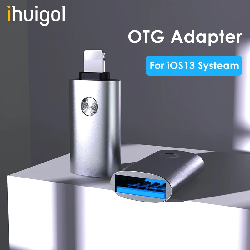 Адаптер ihuigol USB OTG для iPhone 11 Pro Max XR с подсветкой на 3 0 адаптер клавиатуры ноутбука