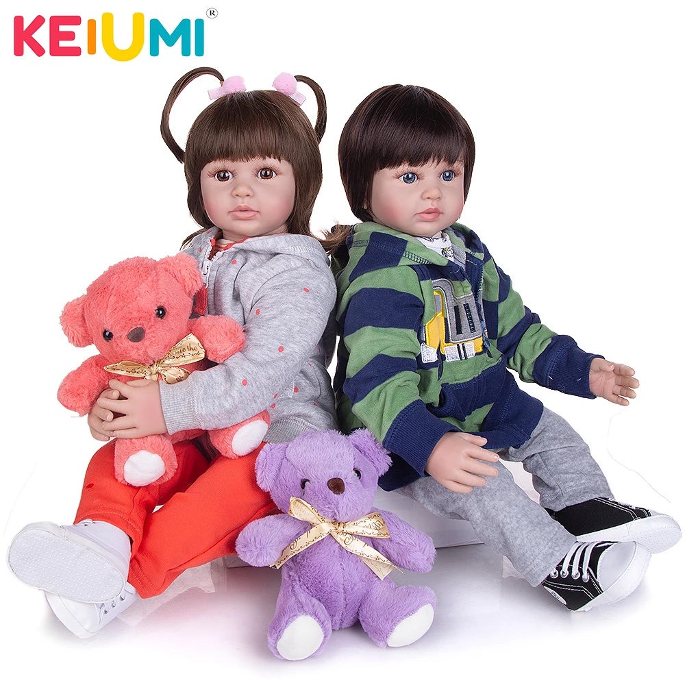 Реалистичные куклы реборн KEIUMI 60 см тканевые для сборки тела принцесса игрушка