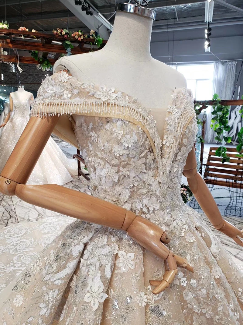 HTL762 бальное платье, свадебное платье с лифом с сердечками и короткими рукавами, кружевное свадебное платье на спине, роскошное платье для свадьбы