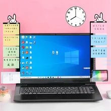 

1pc Computer Monitors Side Caroon Label Sticker Remind Planner Writing Message Memo Board Transparent Acrylic Office Supplies